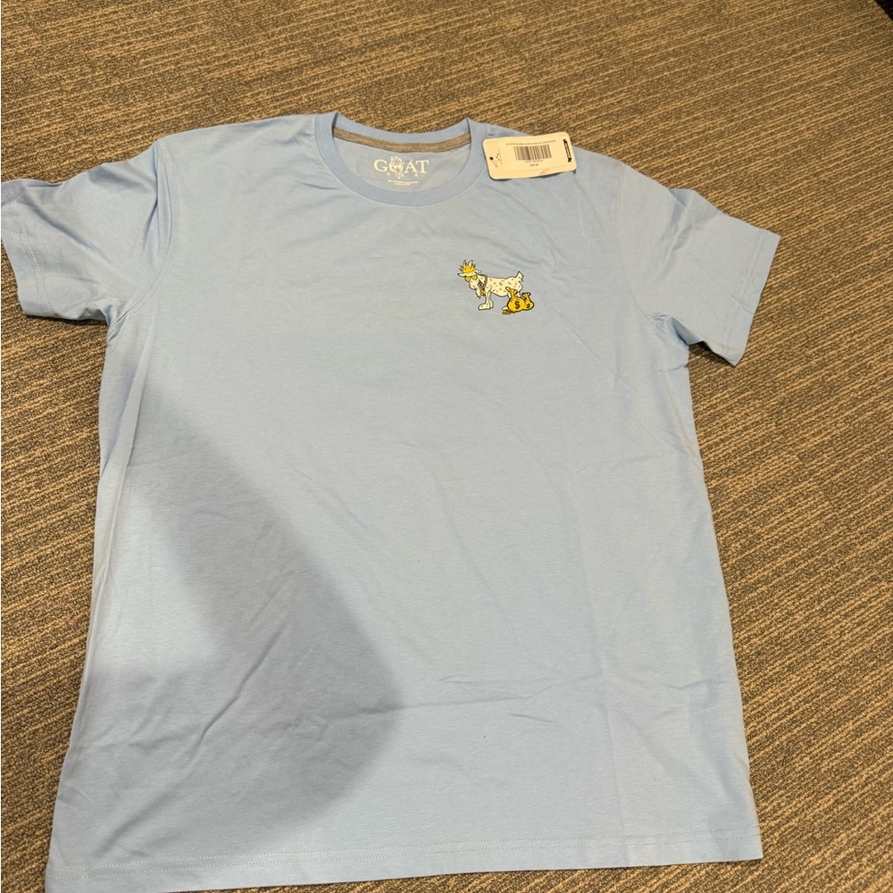 GOAT Light Blue Men's Short Sleeve Tee